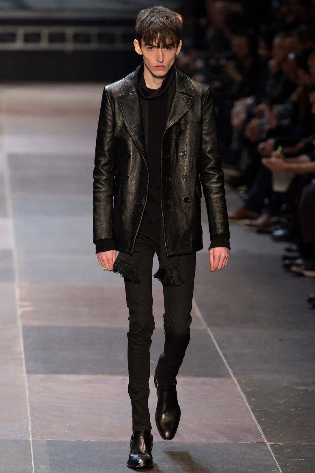 Saint Laurent Paris SLP - Hedi Slimane - F/W 13 - D02 Light Waxed Denim Jean Size US 30 / EU 46 - 1 Thumbnail