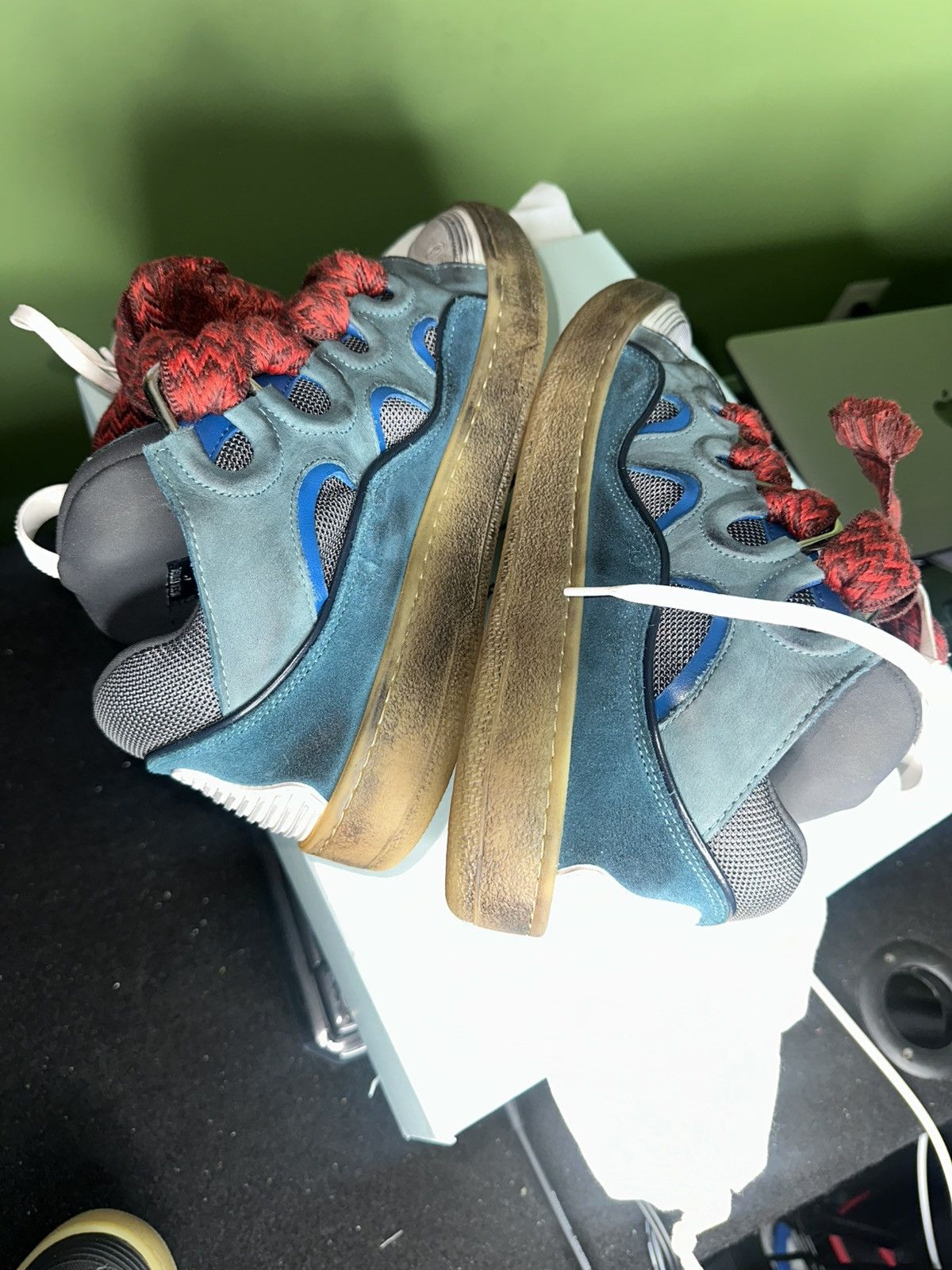 Lanvin Lanvin curb sneaker | Blue Size US 8 / EU 41 - 2 Thumbnail