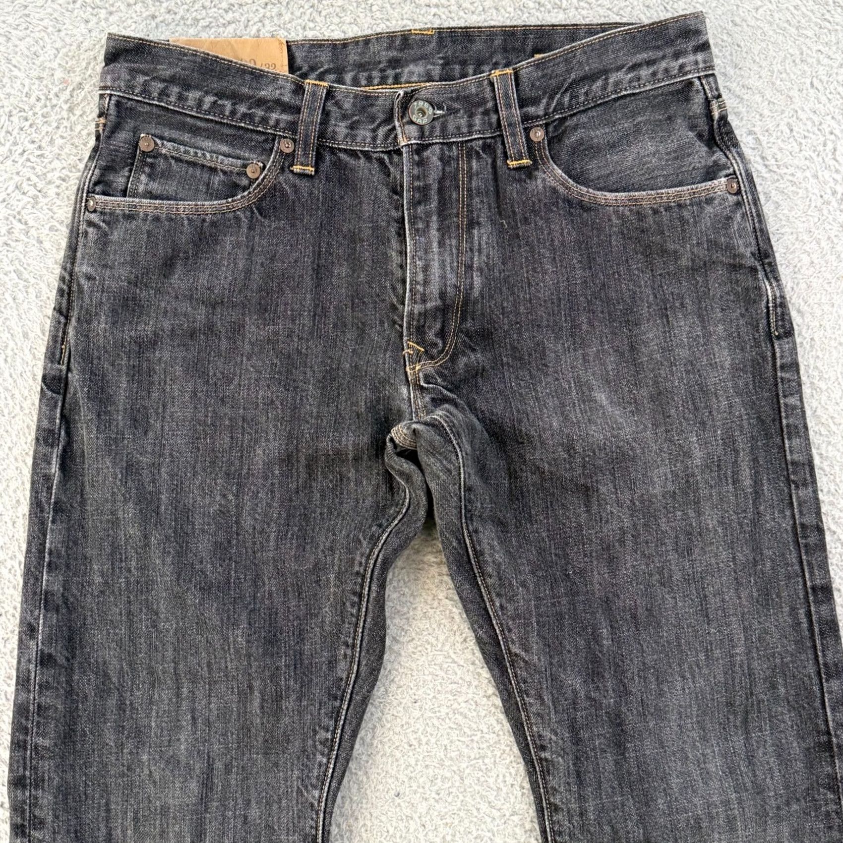 Gap Gap 1969 Jeans Mens 30x32 Black Straight Size US 30 / EU 46 - 5 Thumbnail