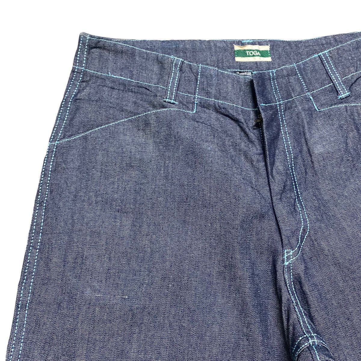 Toga Toga Archive Blue Stitch Denim Nankai Pants Size US 30 / EU 46 - 4 Thumbnail