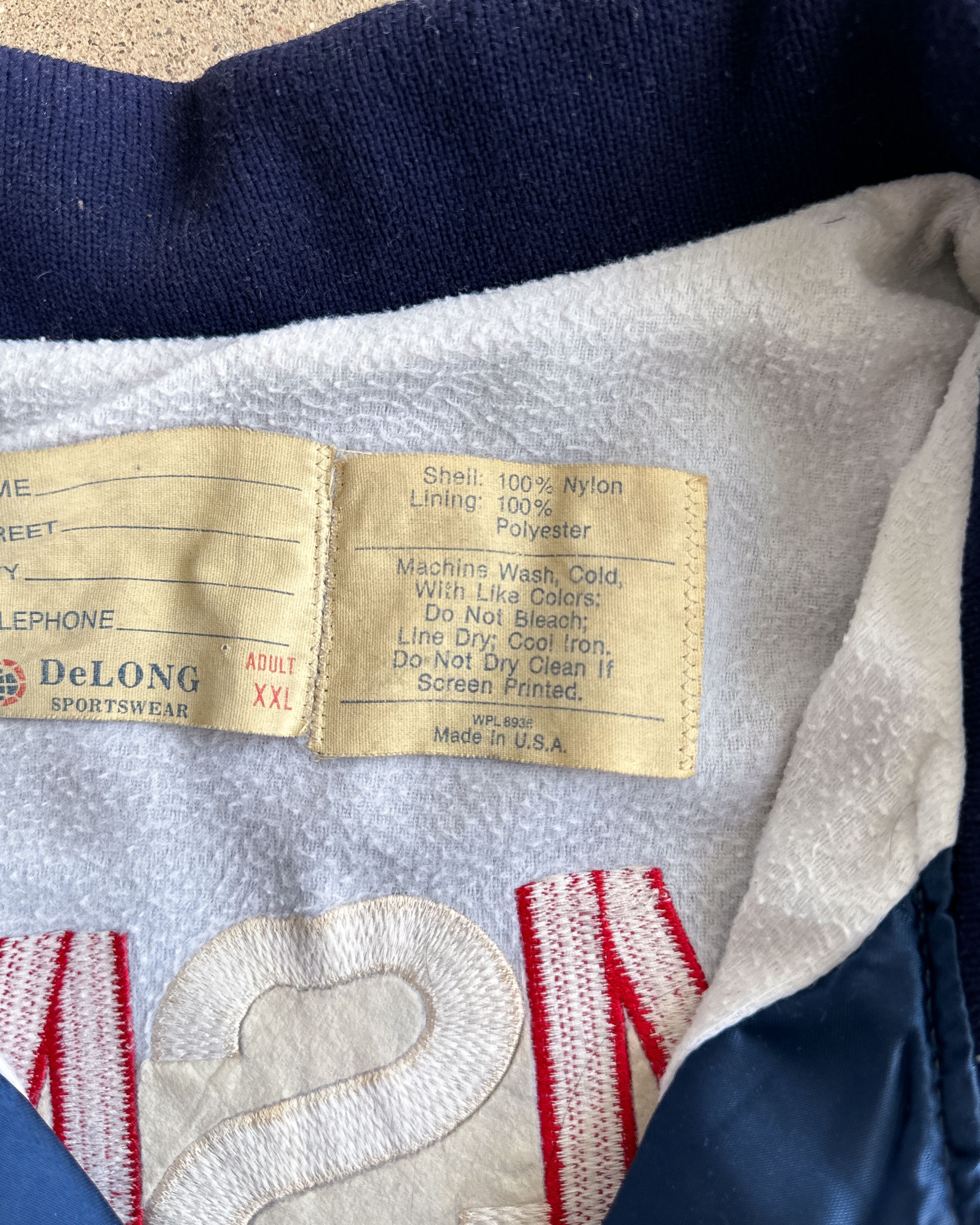 Vintage Vintage 80s Delong Nylon Satin Jacket Blue 2XL Photographer Size US XXL / EU 58 / 5 - 5 Thumbnail