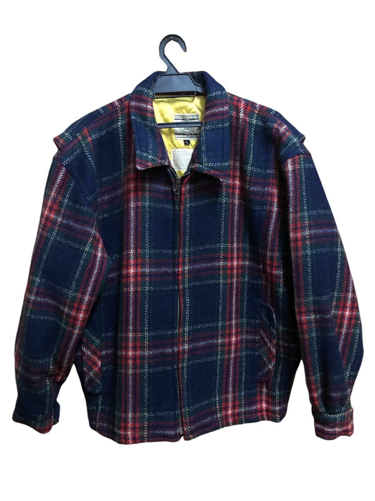 San Francisco Company Tartan Wool Winter Jacket
