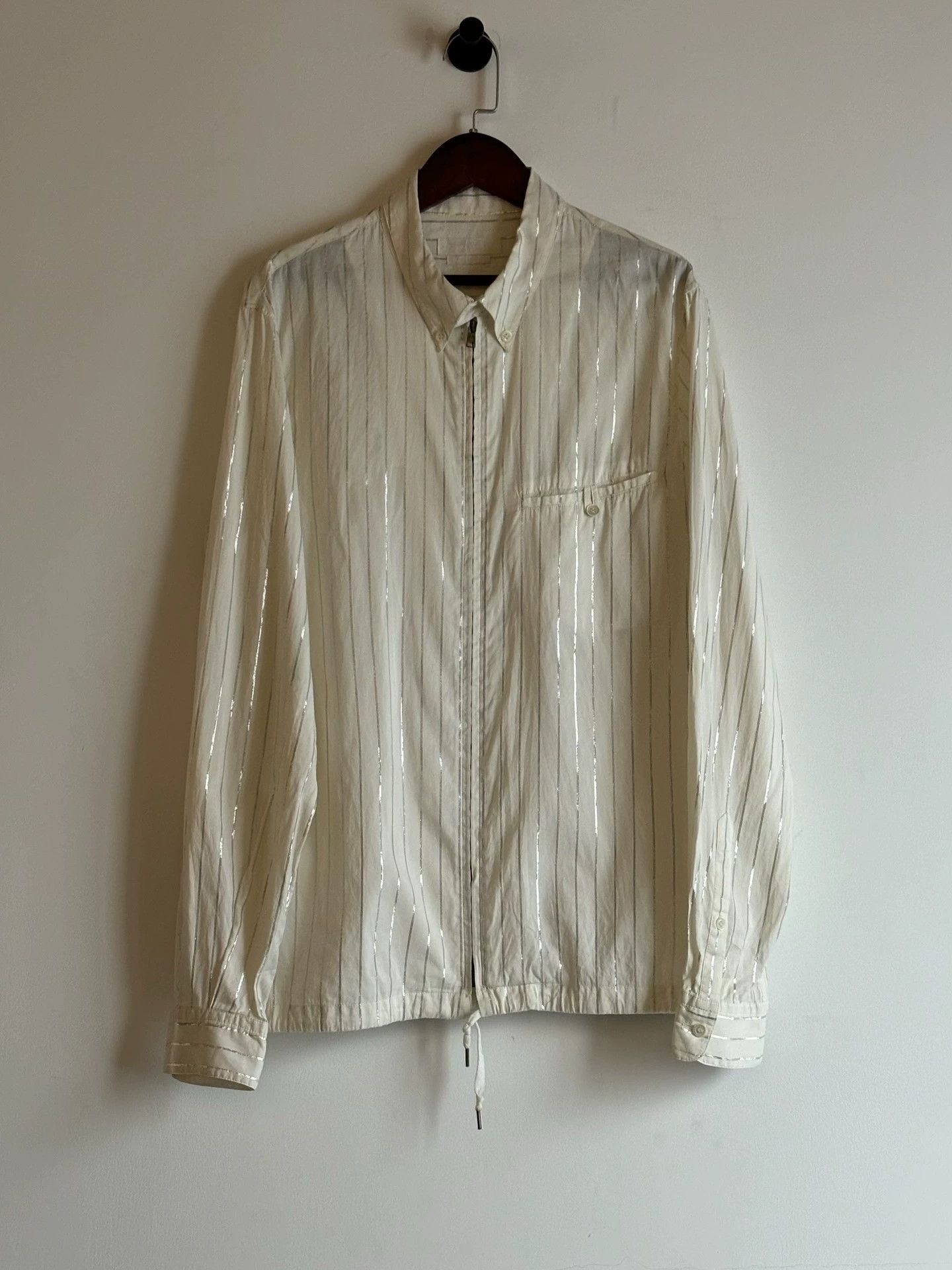 Alexander McQueen Alexander McQueen S/S11 Silver Thread Thin Jacket 50 Size US M / EU 48-50 / 2 - 2 Thumbnail