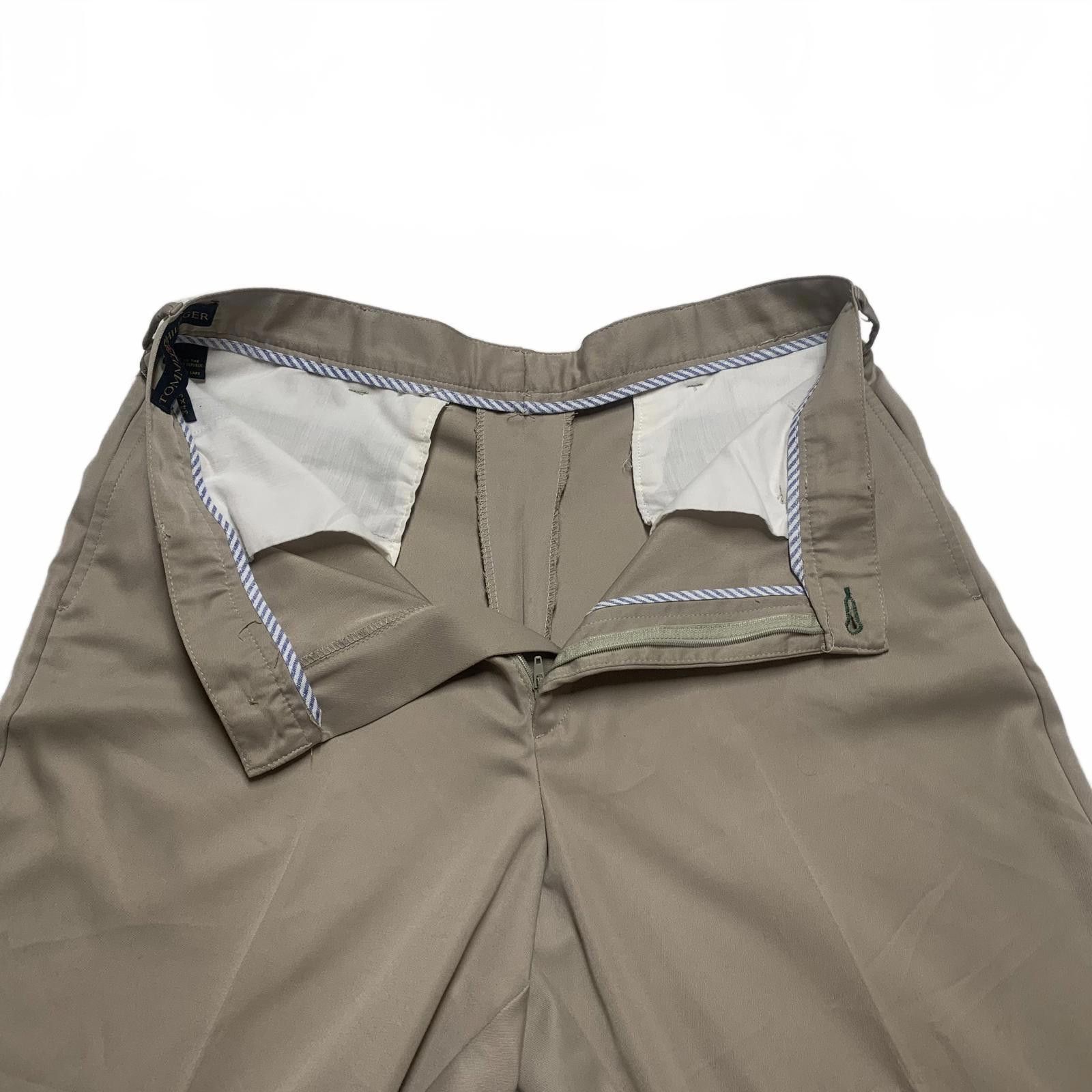 Tommy Hilfiger Tommy Hilfiger Men's Size 34x32 Khaki Wide-Leg Pants Size 42R - 4 Thumbnail