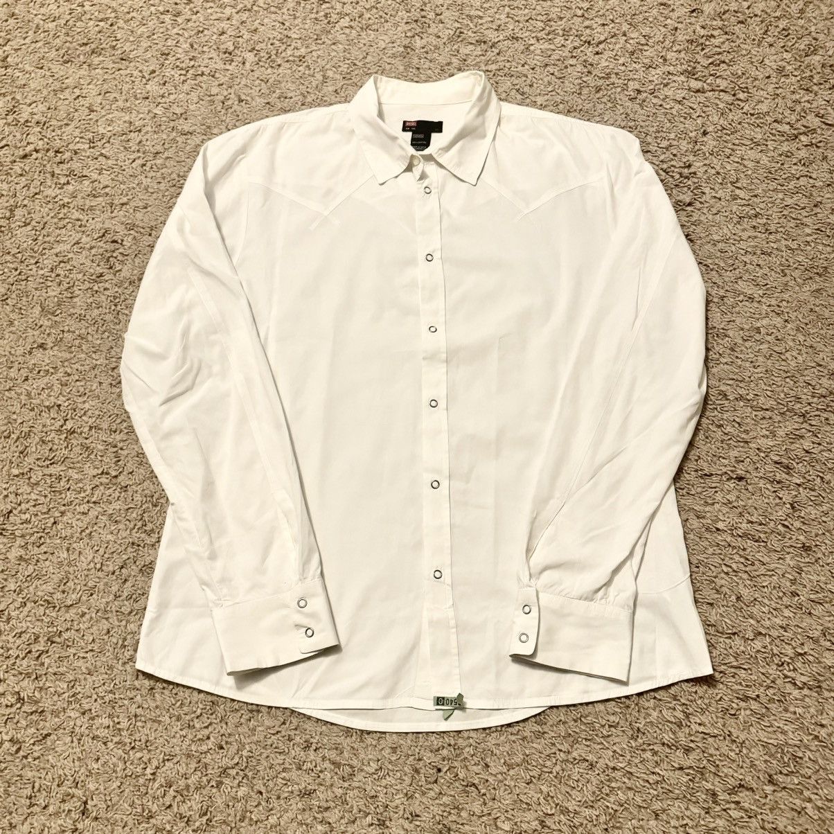 Designer × Diesel DESIGNER DIESEL PEARL SNAP STYLE SHIRT! Size US XL / EU 56 / 4 - 8 Thumbnail