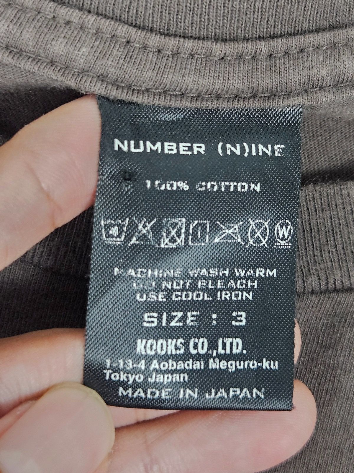 Number (N)ine Number Nine Wording Tee shirt Size US L / EU 52-54 / 3 - 4 Thumbnail