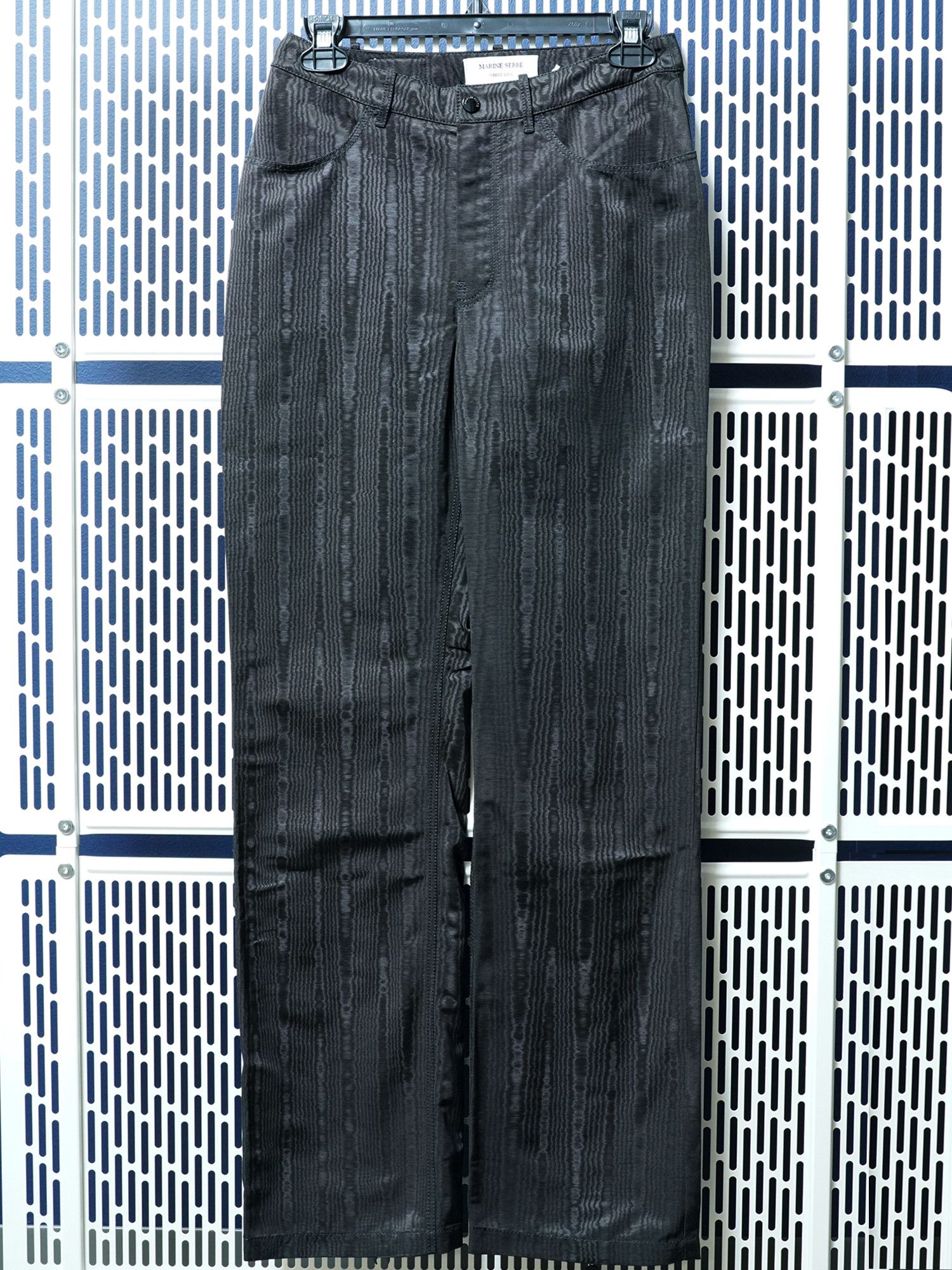 Marine Serre MARINE SERRE Womens Moire Straight Pants Size 26" / US 2 / IT 38 - 1 Thumbnail