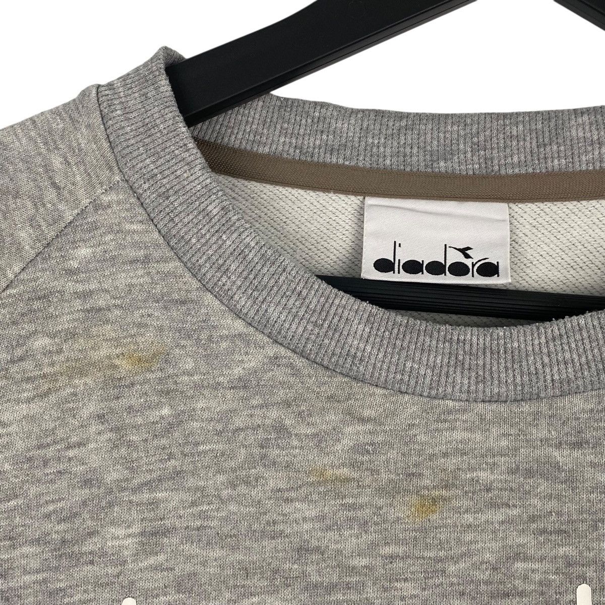 Diadora × Vintage Vintage Diadora Crewneck Sweatshirt Gray Size US L / EU 52-54 / 3 - 7 Thumbnail