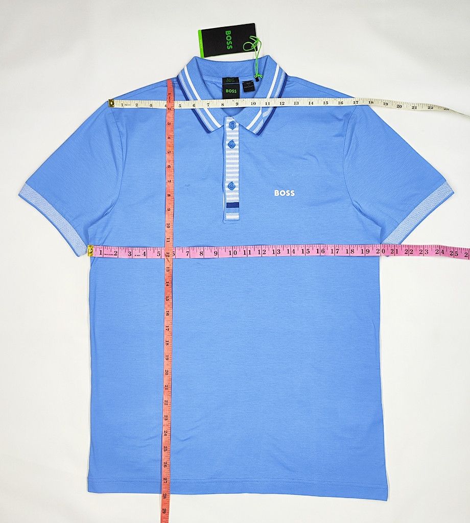 Hugo Boss HUGO BOSS with tag light blue colar tshirt Size US S / EU 44-46 / 1 - 7 Thumbnail