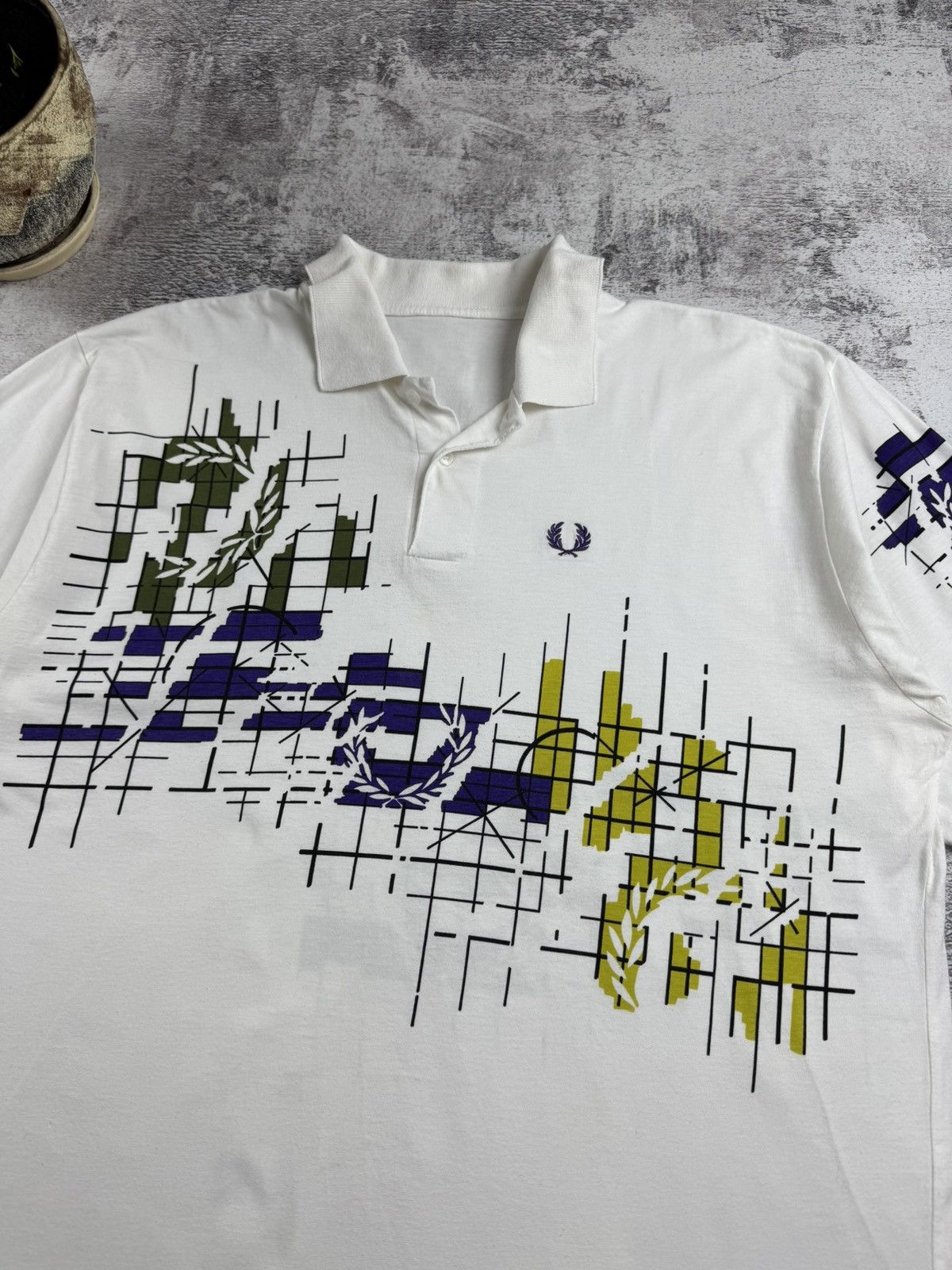 Fred Perry Fred Perry England Embroidered Retro Jersey Polo T Shirt Tee Size US XL / EU 56 / 4 - 6 Thumbnail