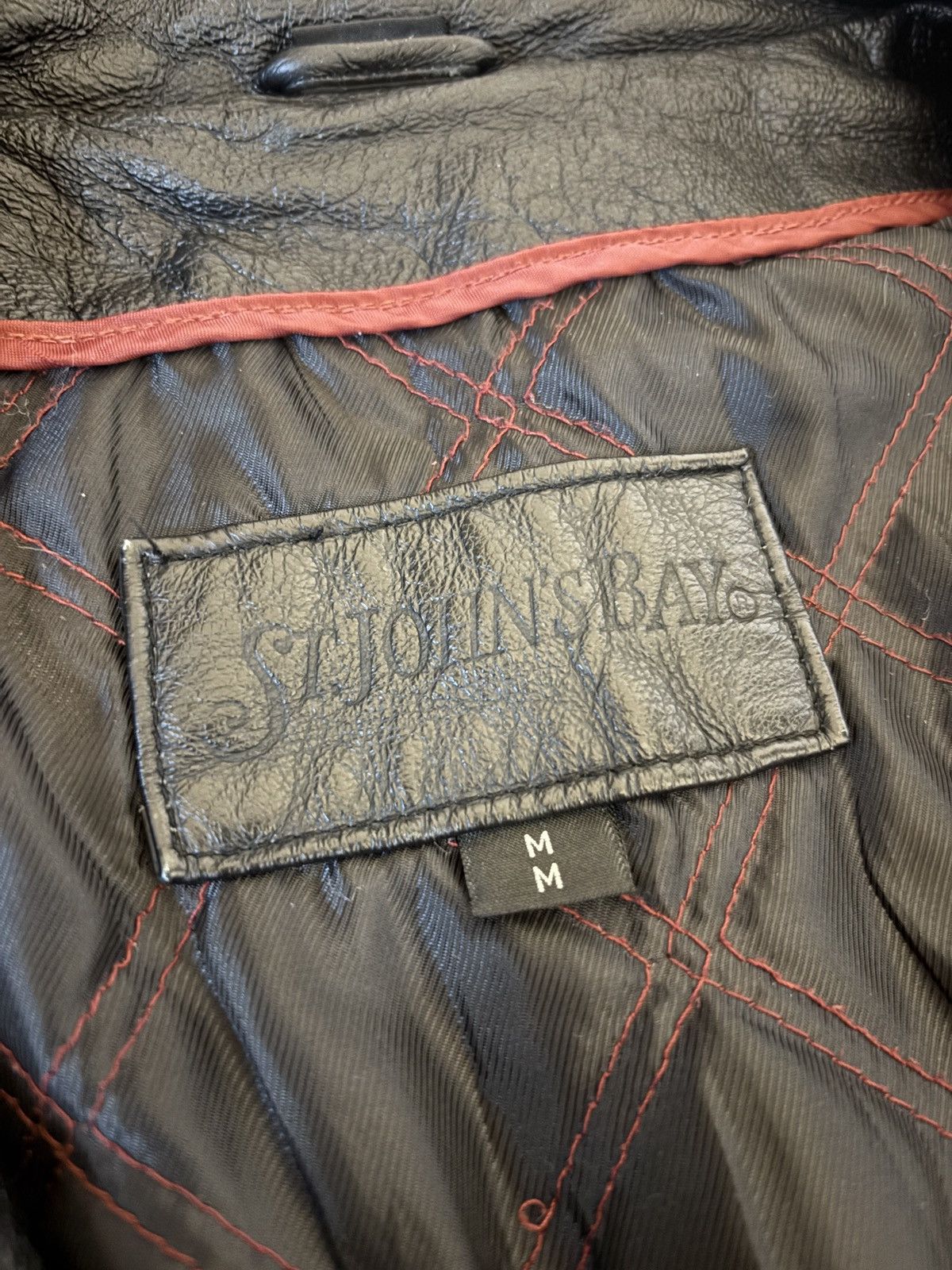 St. Johns Bay Vintage St. Johns Bay men’s black genuine Leather Jacket Size US M / EU 48-50 / 2 - 5 Thumbnail