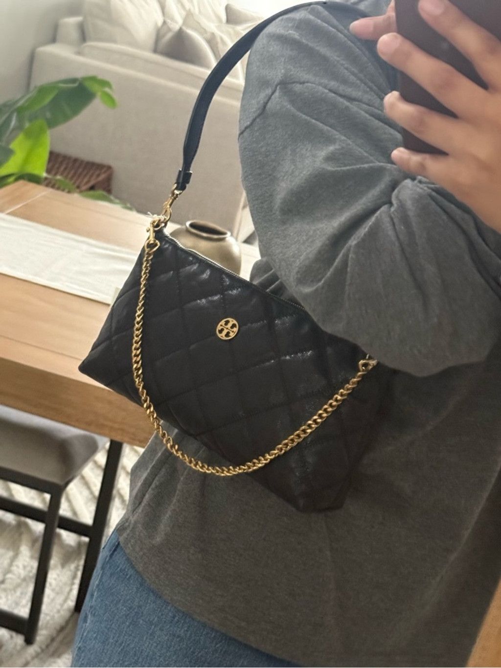 Tory Burch New tory burch WILLA ZIP SHOULDER BAG black Size ONE SIZE - 11 Thumbnail