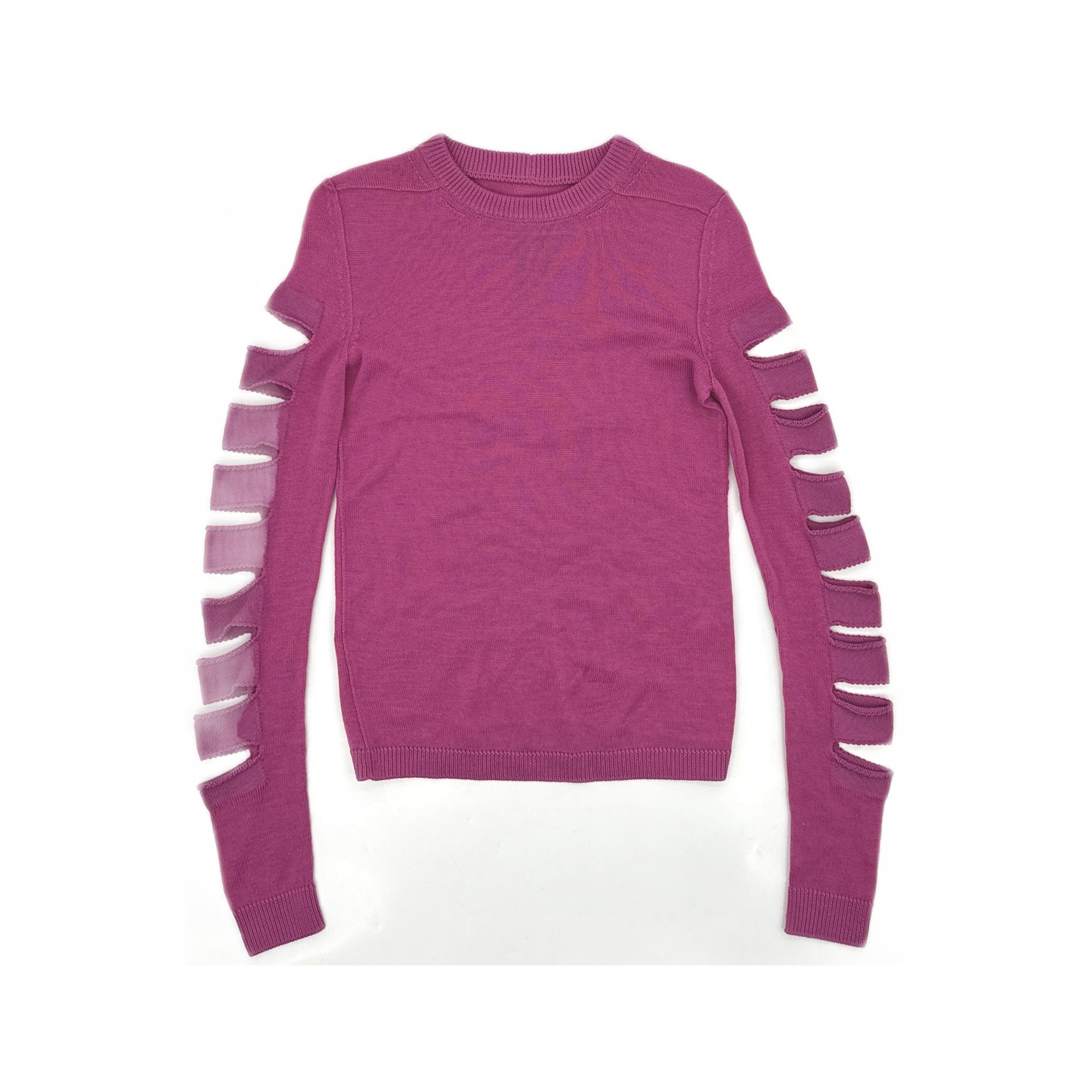 Rick Owens Rick Owens EDFU Cut-Out Sleeve Knit Sweater XS Size XS / US 0-2 / IT 36-38 - 1 Thumbnail