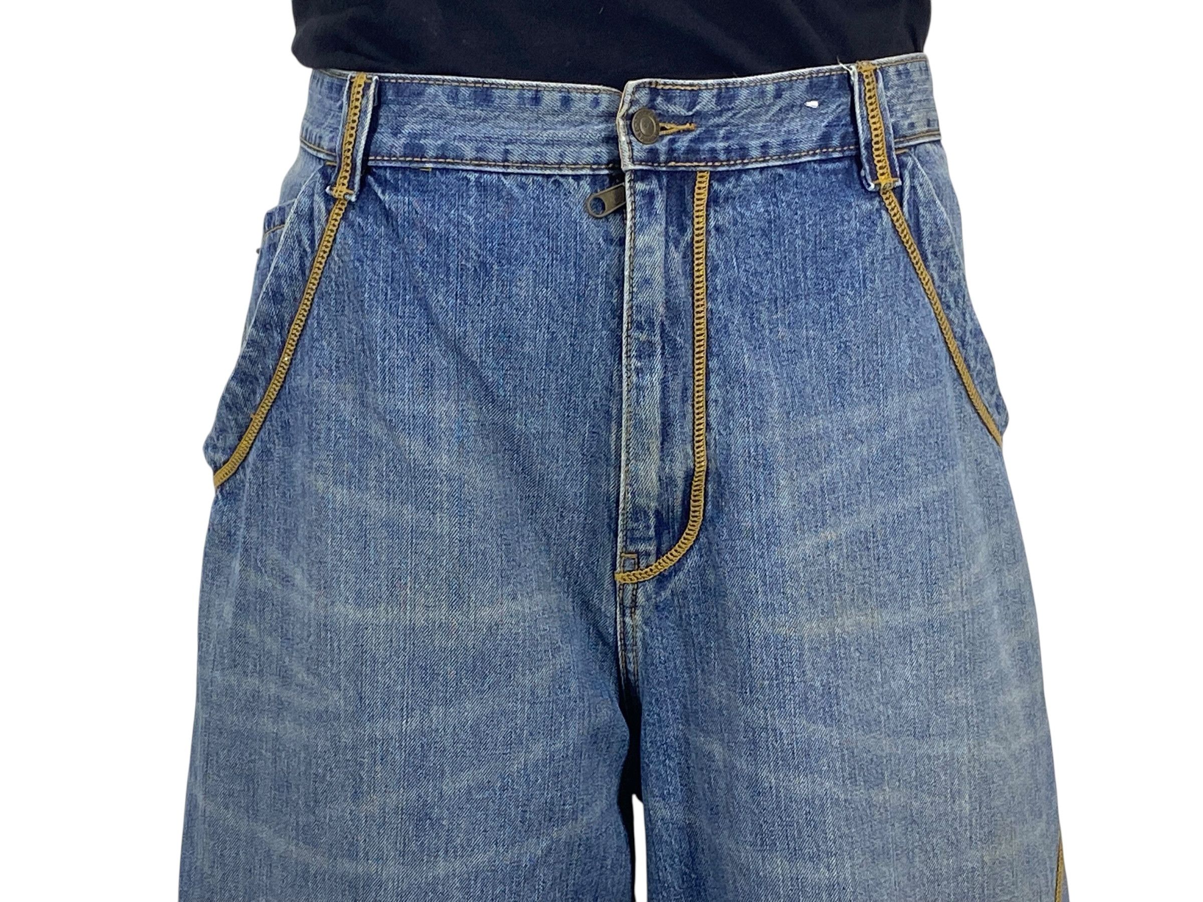 Japanese Brand Timberland Hip Hop Skateboard Jeans Cargo Baggy Jeans Size US 42 / EU 58 - 3 Thumbnail