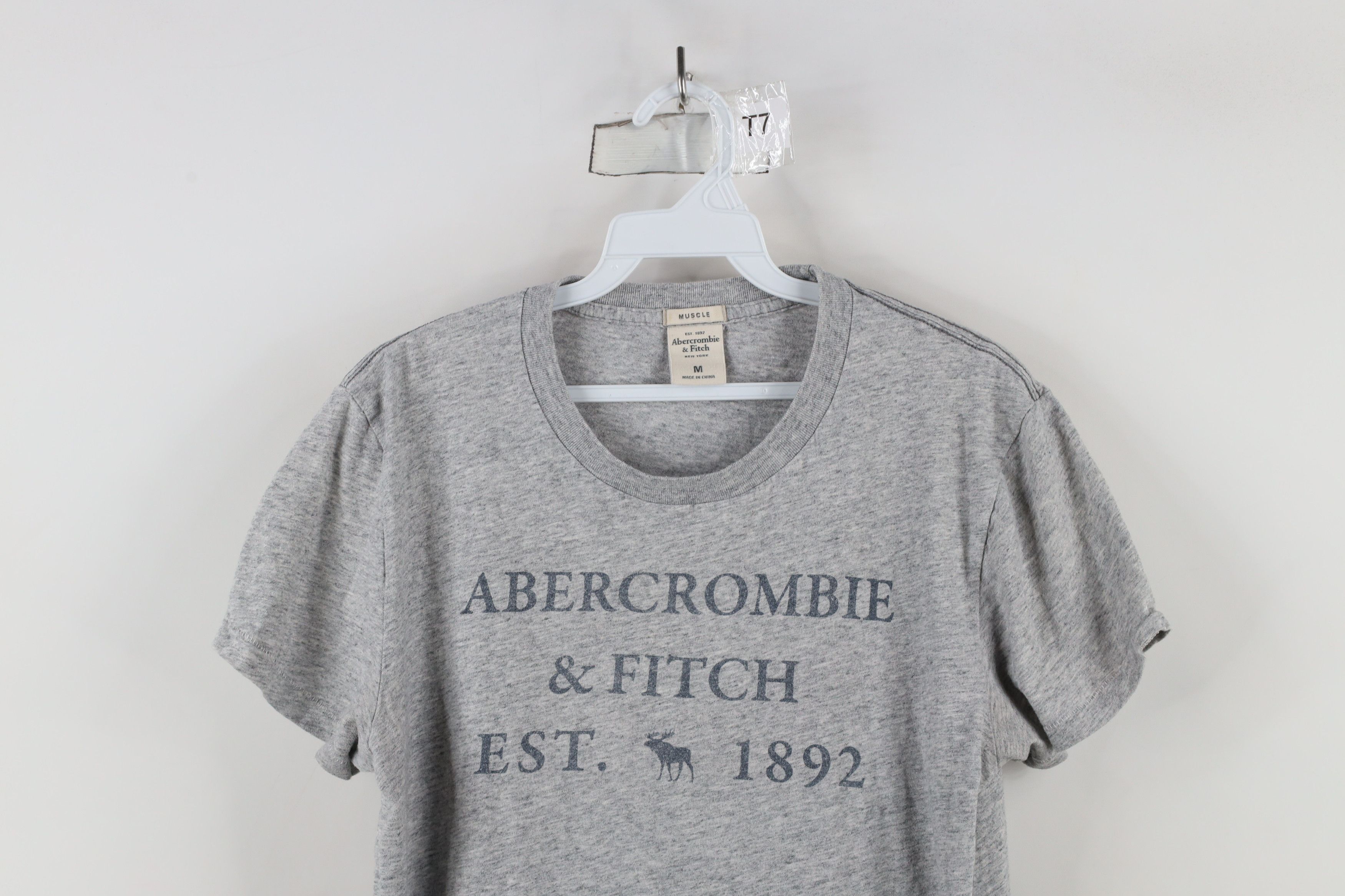 Abercrombie & Fitch × Vintage Vintage Y2K Abercrombie & Fitch Fit Faded Spell Out T-Shirt Size US M / EU 48-50 / 2 - 2 Thumbnail