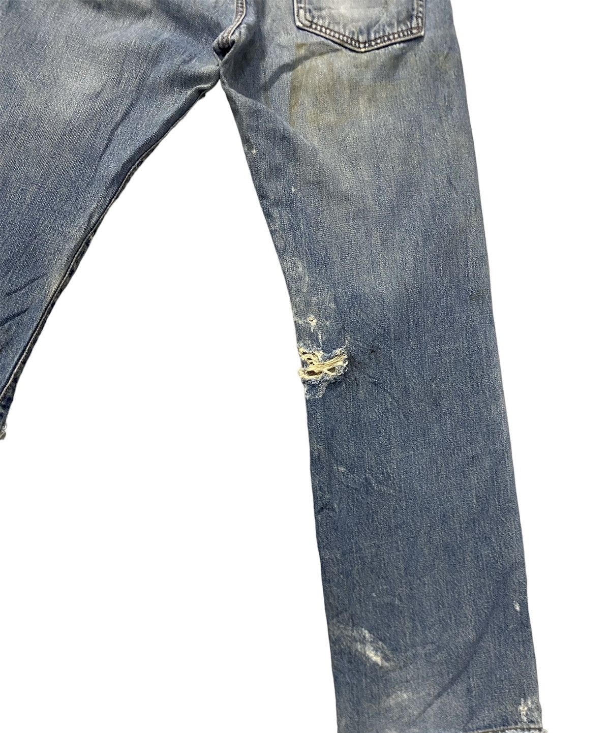 Edwin × Kapital EDWIN 505 SELVEDGE DISTRESS DESIGN GRUNGE STYLE Size US 31 - 6 Thumbnail