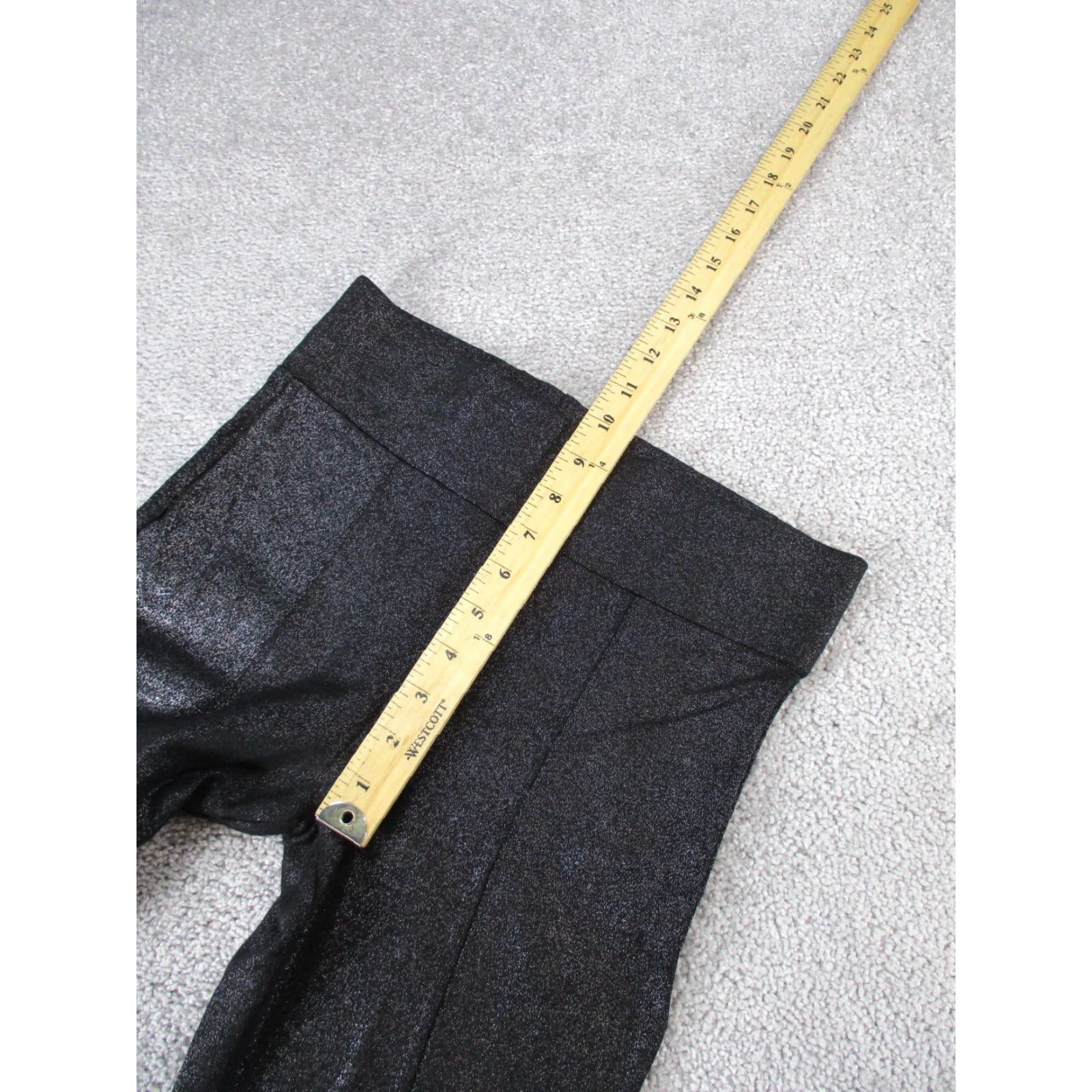 Zara Zara Basic Leggings Womens Small Black Glitter Size 28" / US 6 / IT 42 - 5 Thumbnail
