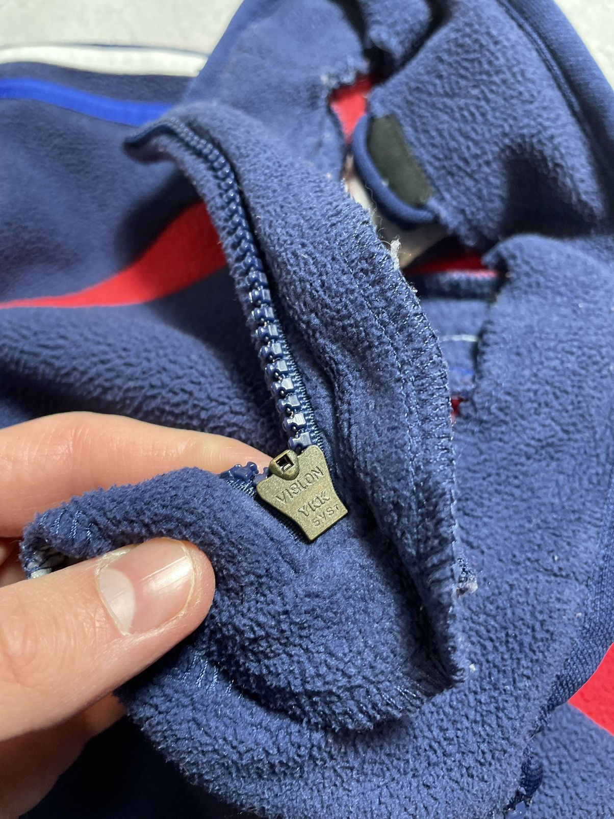 Adidas Vintage Fleece Sweatshirt 1/4 Adidas France National Team Size US M / EU 48-50 / 2 - 13 Thumbnail