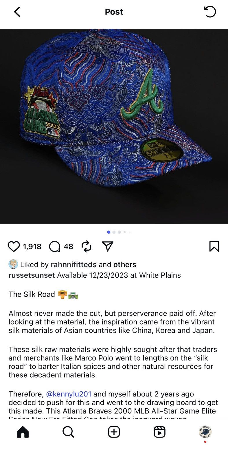 New Era Russet Sunset Braves “Silk Road” New Era Fitted size 8 Size ONE SIZE - 7 Thumbnail
