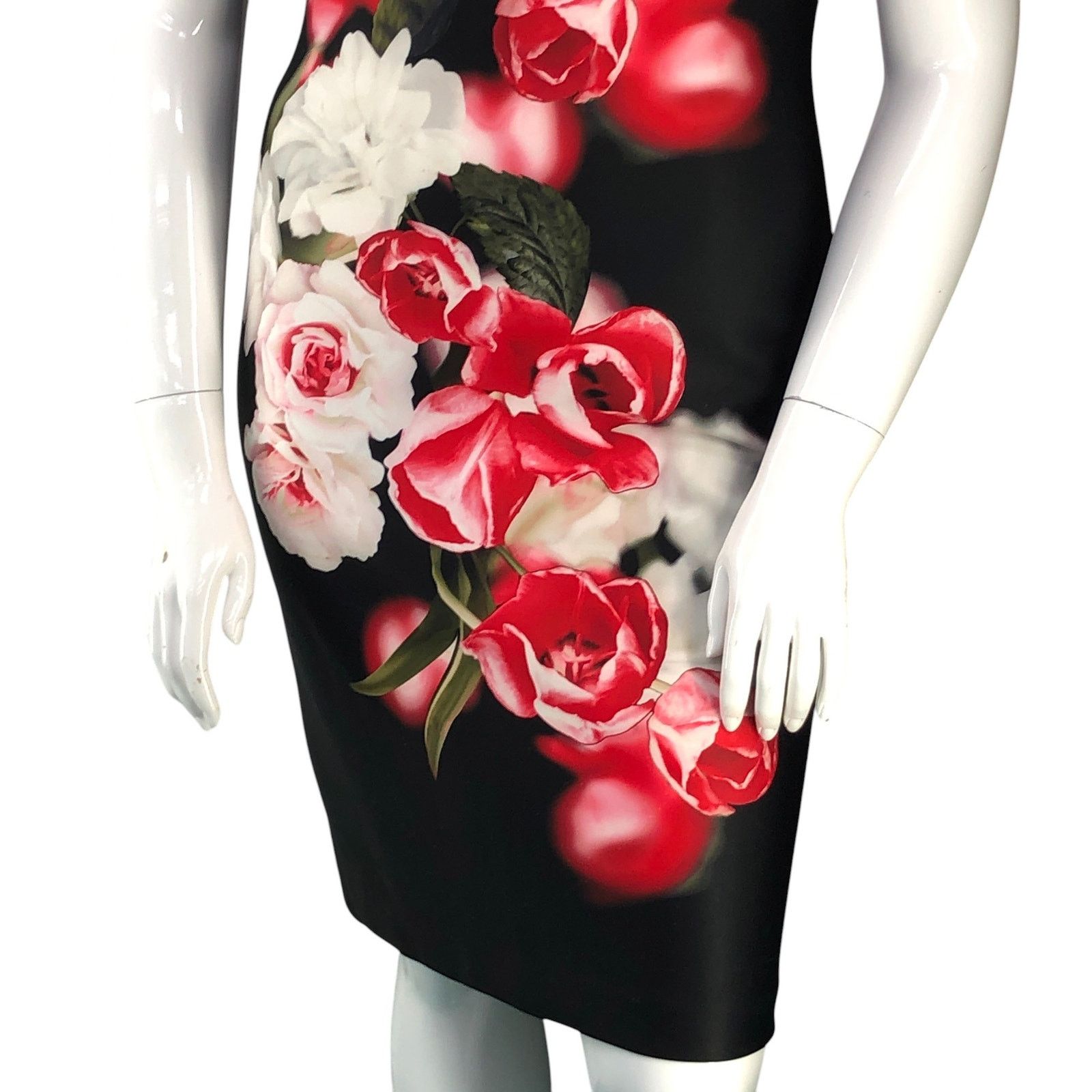 Calvin Klein Calvin Klein Size 10 Dress Scuba Roses Sleeveless Career Size L / US 10 / IT 46 - 3 Thumbnail