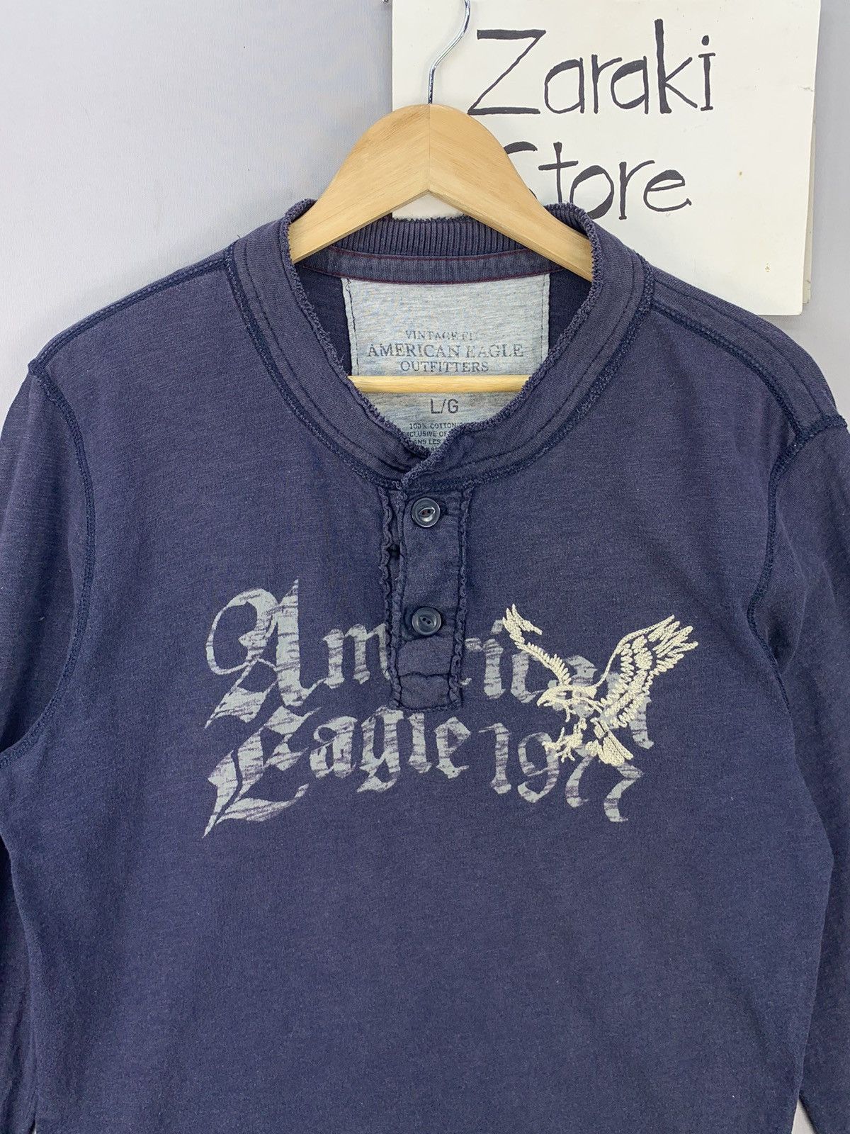 American Eagle Outfitters American Eagle Outfitter Longsleeve Street Style Y2K Tshirt Size US L / EU 52-54 / 3 - 3 Thumbnail
