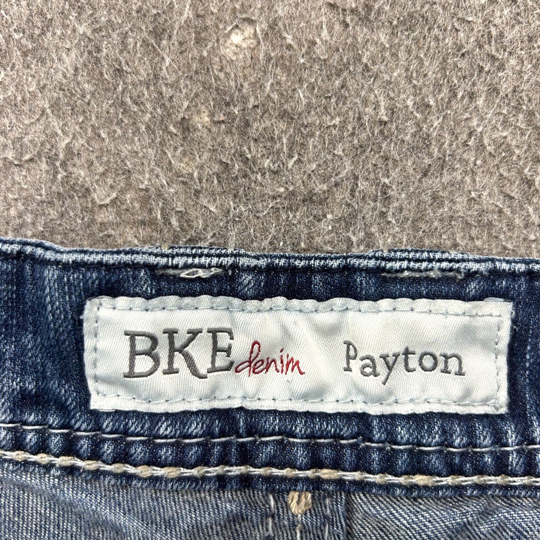 Vintage BKE Payton Jeans Womens 27L 32x32 Bootcut Stretch Blue Dark Wash Denim 5-Pocket Modern Logo Buckle BKE USA Western Mens? Size 27" / US 4 / IT 40 - 5 Thumbnail