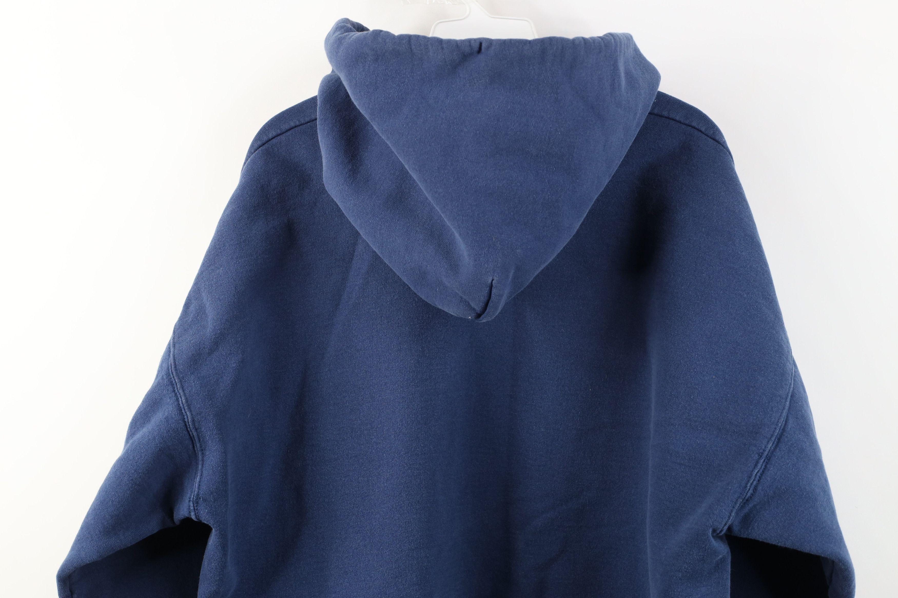 Vintage Vintage 90s Y2K University Basketball Hoodie Sweatshirt Blue Size US L / EU 52-54 / 3 - 15 Thumbnail
