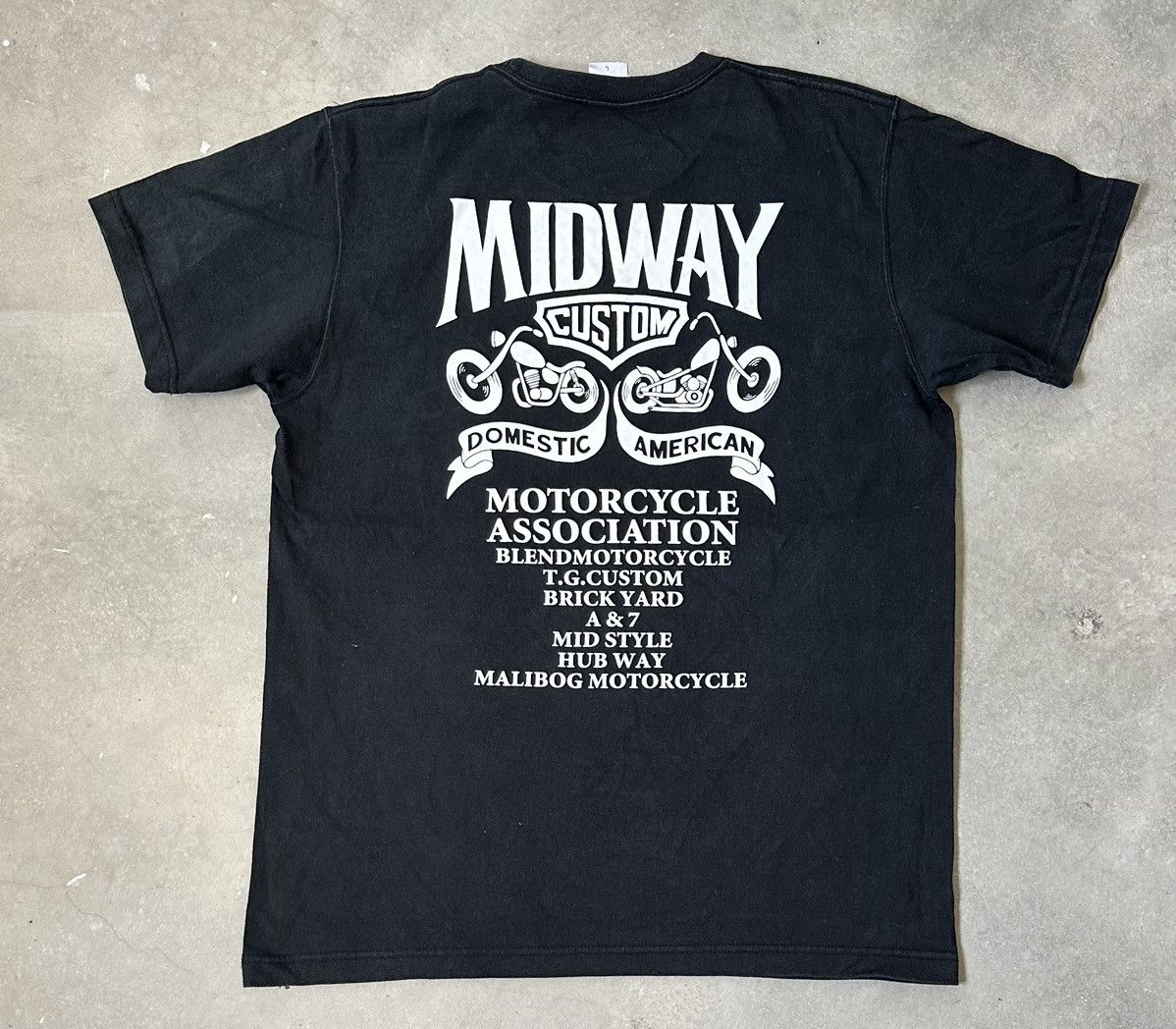 Japanese Brand VINTAGE MIDWAY CUSTOM RACING TEE Size US M / EU 48-50 / 2 - 1 Thumbnail