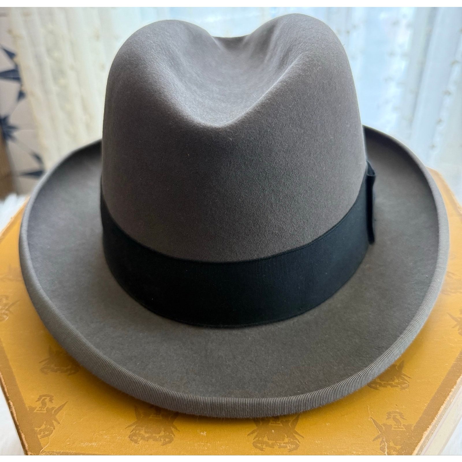 Other Vintage 60s Dobbs Golden Coach Gray Fur Felt Fedora Size7.5 Size ONE SIZE - 1 Thumbnail