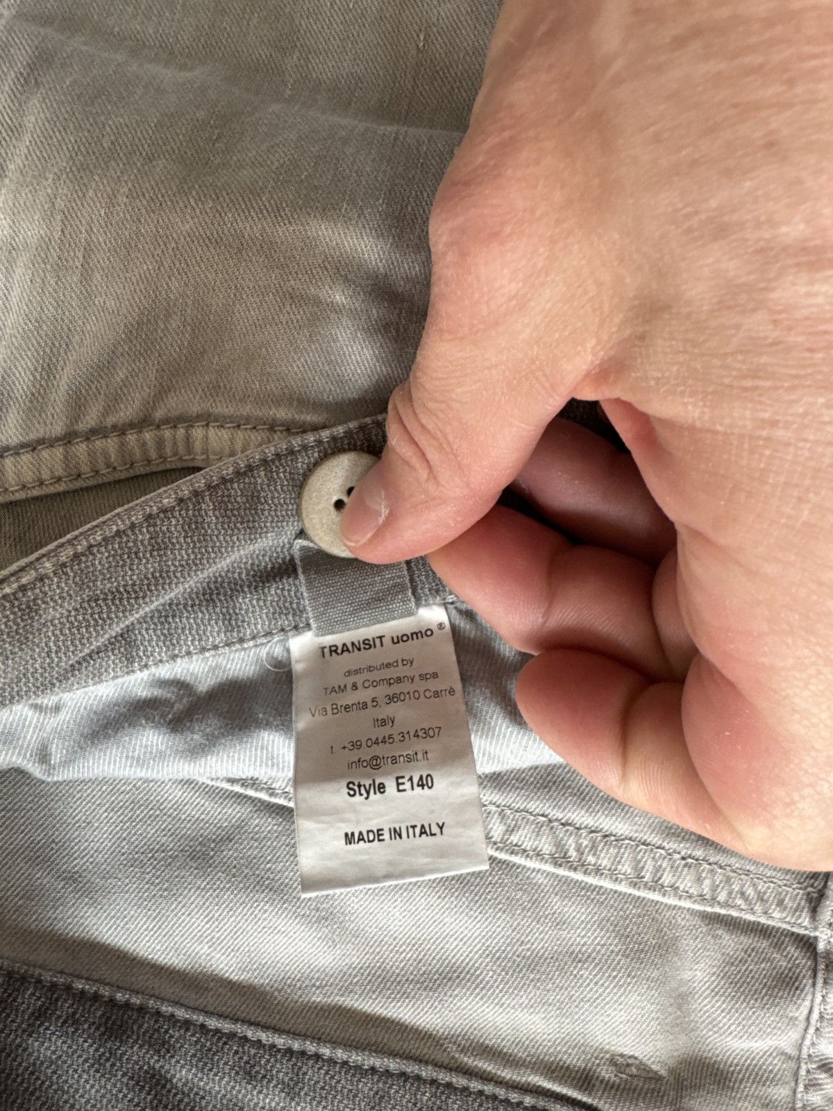 Transit Uomo Lightweight grey summer pants from transit uomo Size US 31 - 3 Thumbnail