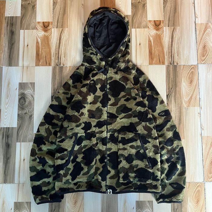 Bape 1st Camo Reversible Hoodie Jacket | Grailed