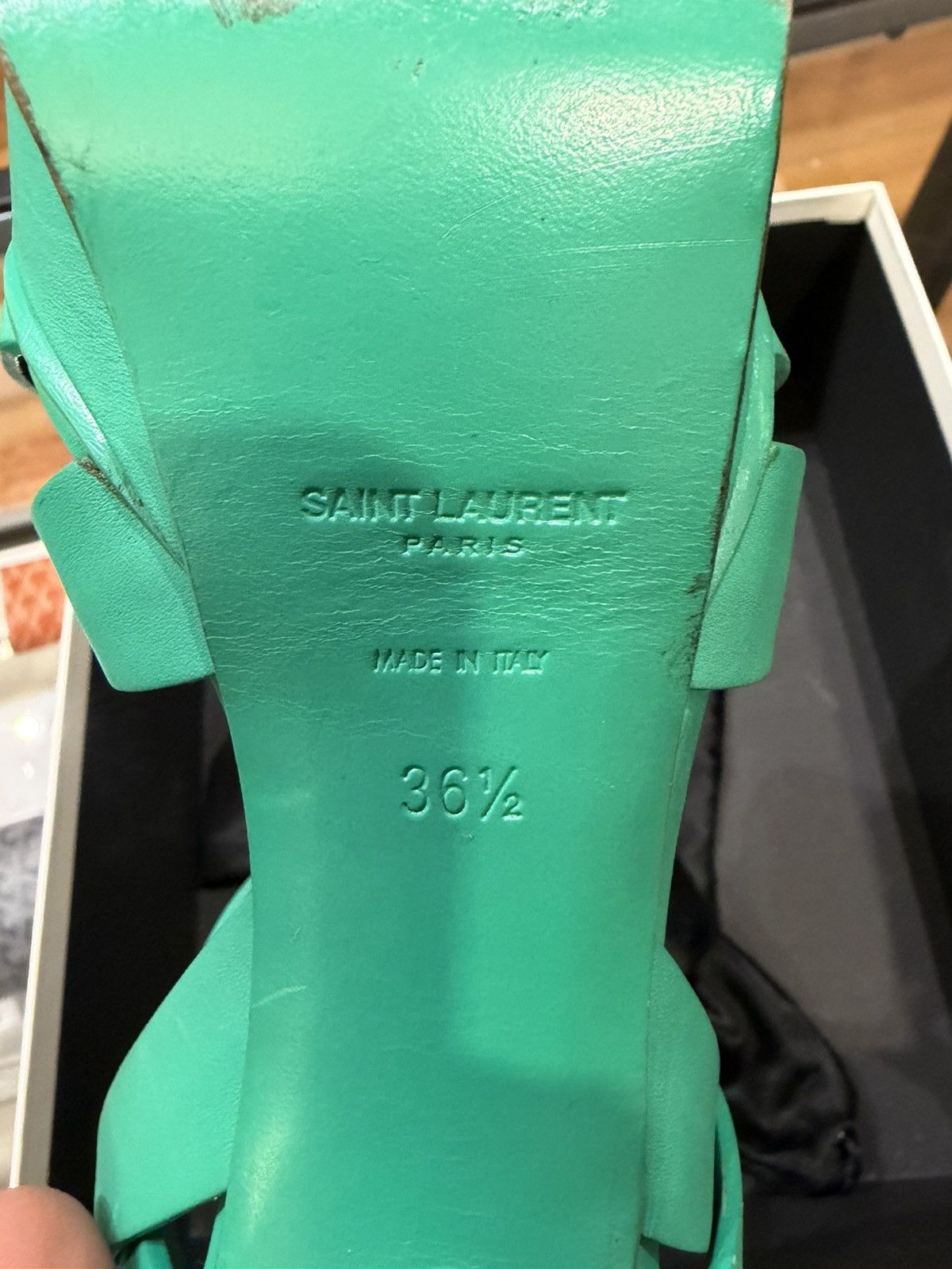 Yves Saint Laurent YSL Saint Laurent Tribute Platform Sandals Size US 6.5 / IT 36.5 - 8 Thumbnail