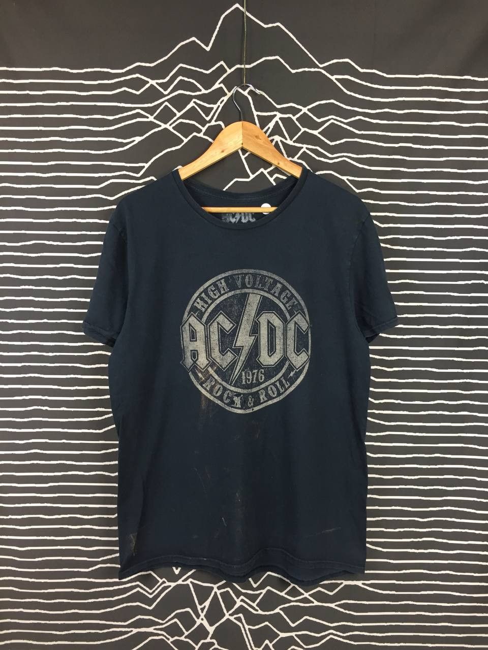 AC/DC × Band Tees AC/DC Heavy Metal Band High Voltage Rock & Roll Tee ...