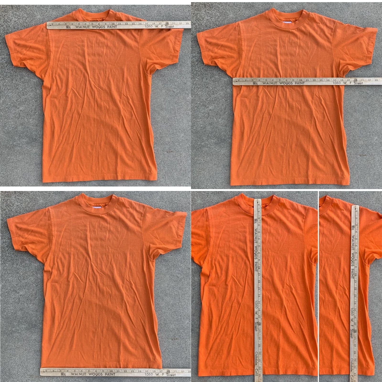 Hanes VINTAGE Hanes T-Shirt Men Orange 50/50 Clayton Valley Bowl Back Graphic Crew Neck Short Sleeve Size M Size US M / EU 48-50 / 2 - 8 Thumbnail