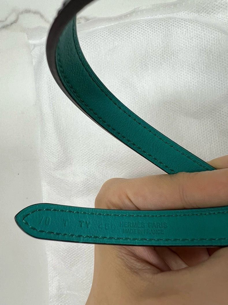 Hermes New Hermes Narrow Belt with Golden Buckle-2506 Size ONE SIZE - 5 Thumbnail
