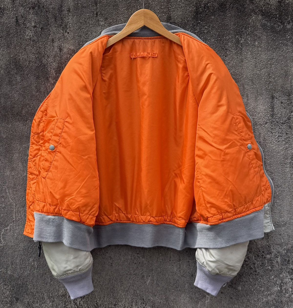 Alpha Industries VTG Alpha Industries Flyers Intermediate Ma-1 Bomber Jacket Size US XL / EU 56 / 4 - 4 Thumbnail