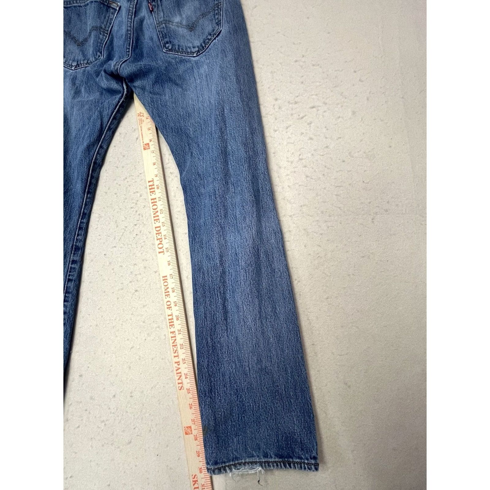 Levi's VINTAGE Levi's 501 Jeans Denim 32x32 Straight Button Fly Distressed 5-Pocket Mens Regular Blue Size US 32 / EU 48 - 5 Thumbnail