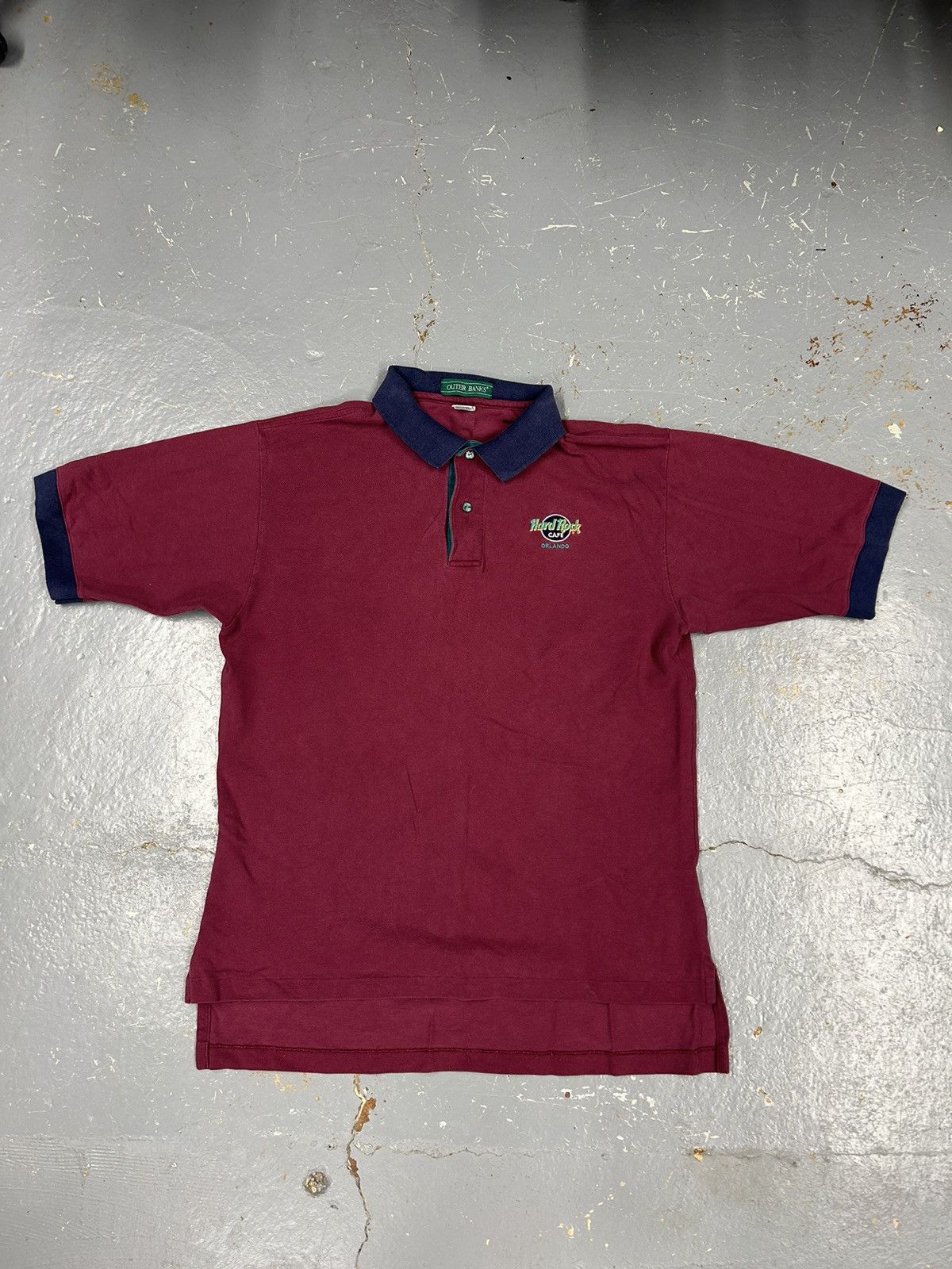 Hard Rock Cafe × Vintage Crazy Vintage 90s Essential Hard Rock Cafe Polo Tee Shirt Size US L / EU 52-54 / 3 - 1 Thumbnail