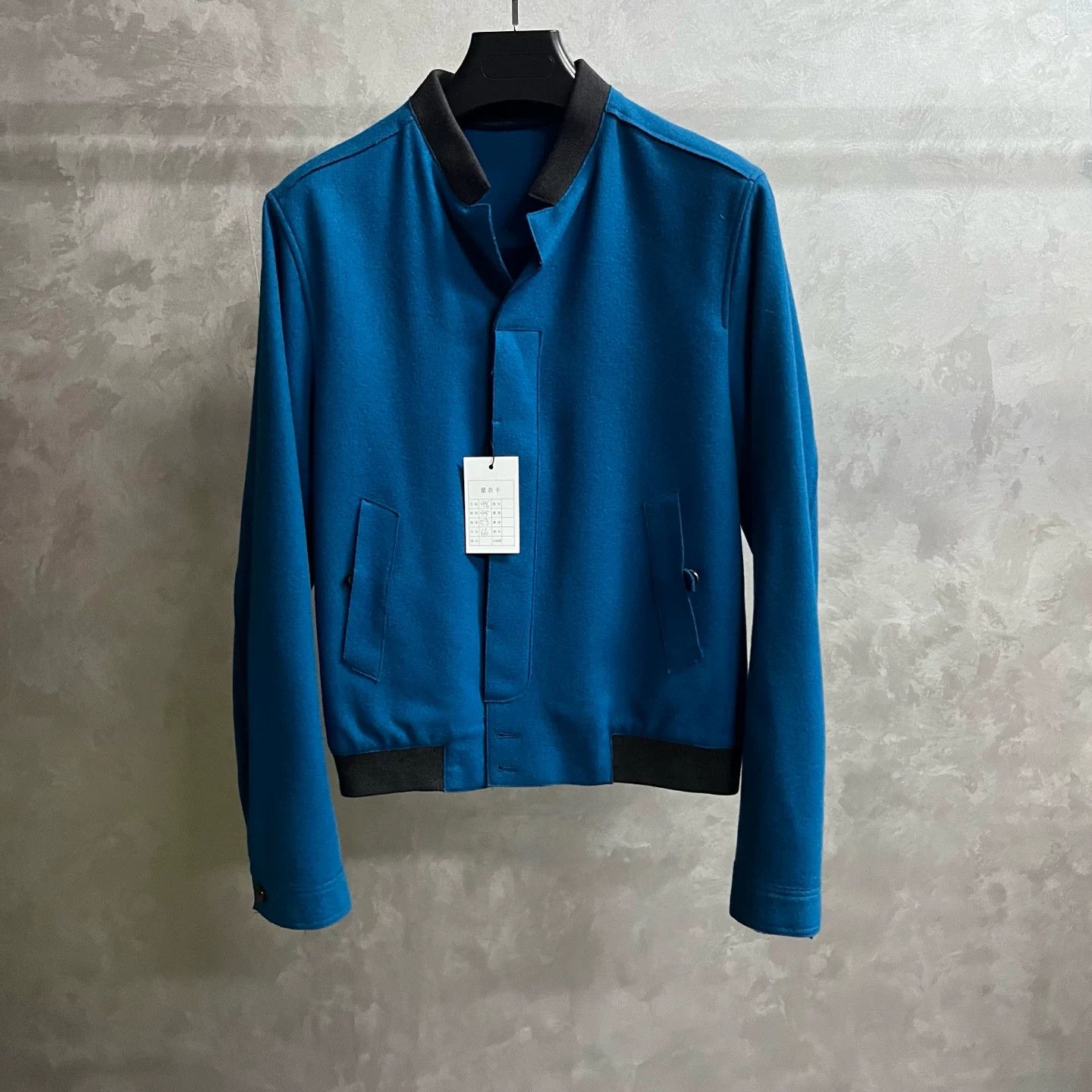 Saint Laurent Paris Saint Laurent Classic Blue Stand-Collar Jacket Size US M / EU 48-50 / 2 - 1 Thumbnail