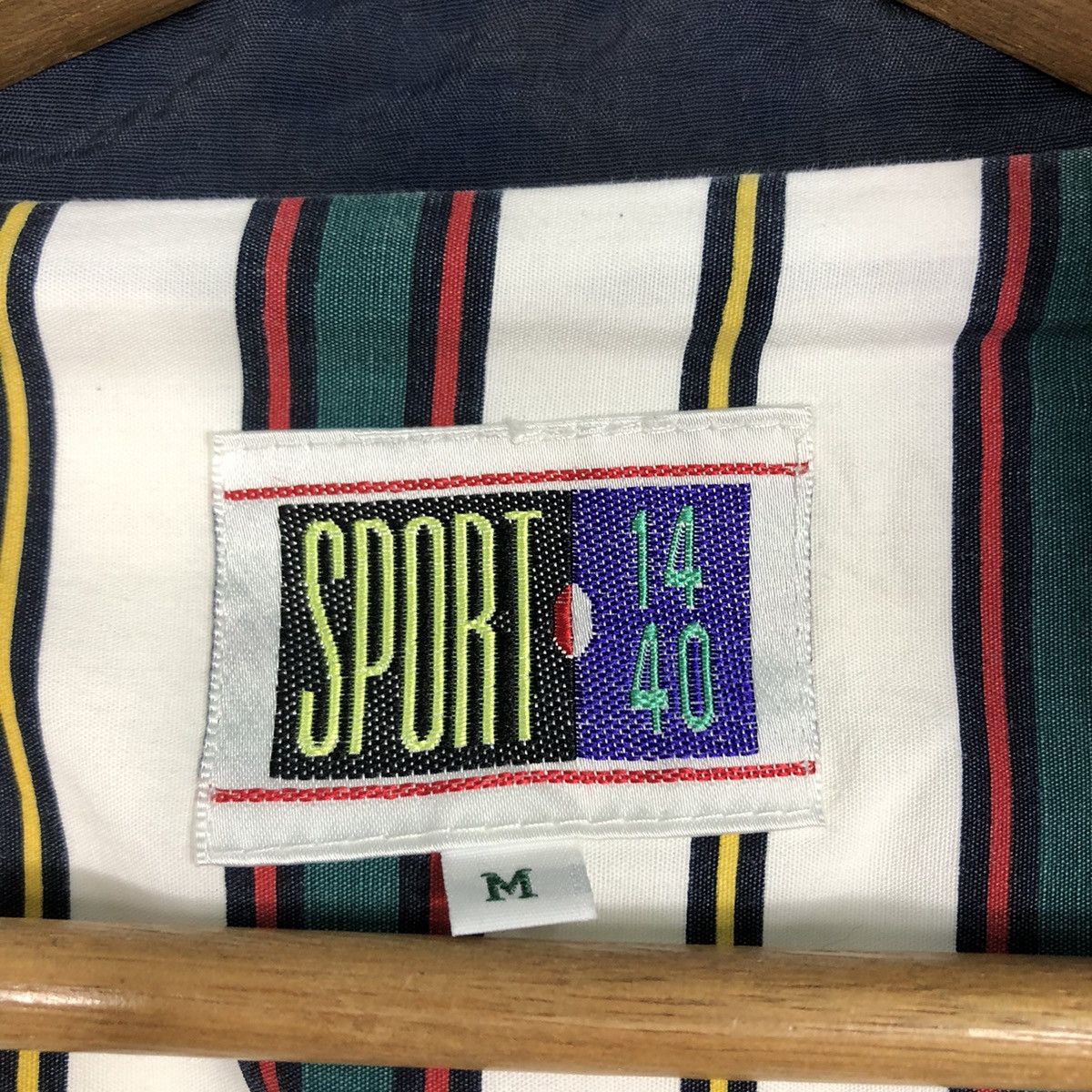 Japanese Brand × Vintage 📌Vintage Bomber Jacket Sport Striped Blanket Issey Miyake Size US M / EU 48-50 / 2 - 21 Thumbnail
