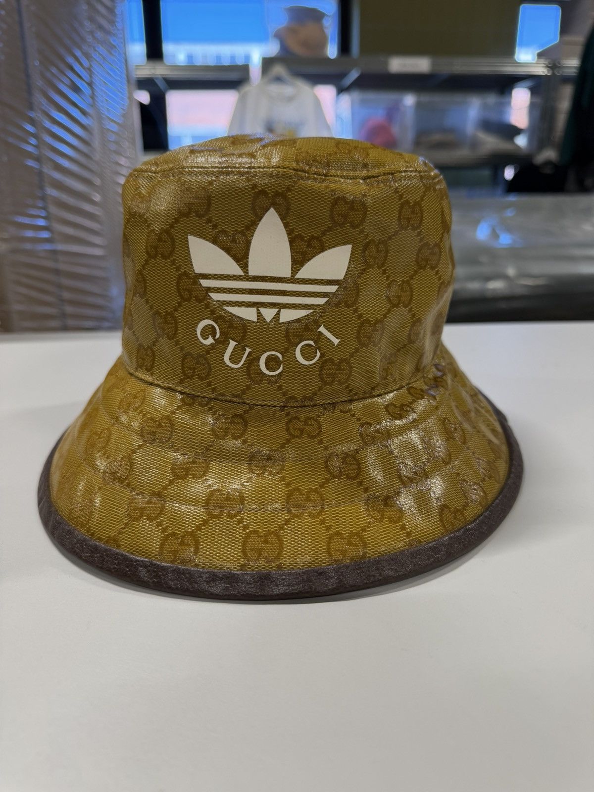 Gucci Gucci x Adidas GG Bucket Hat NEW 600$ Size ONE SIZE - 1 Thumbnail