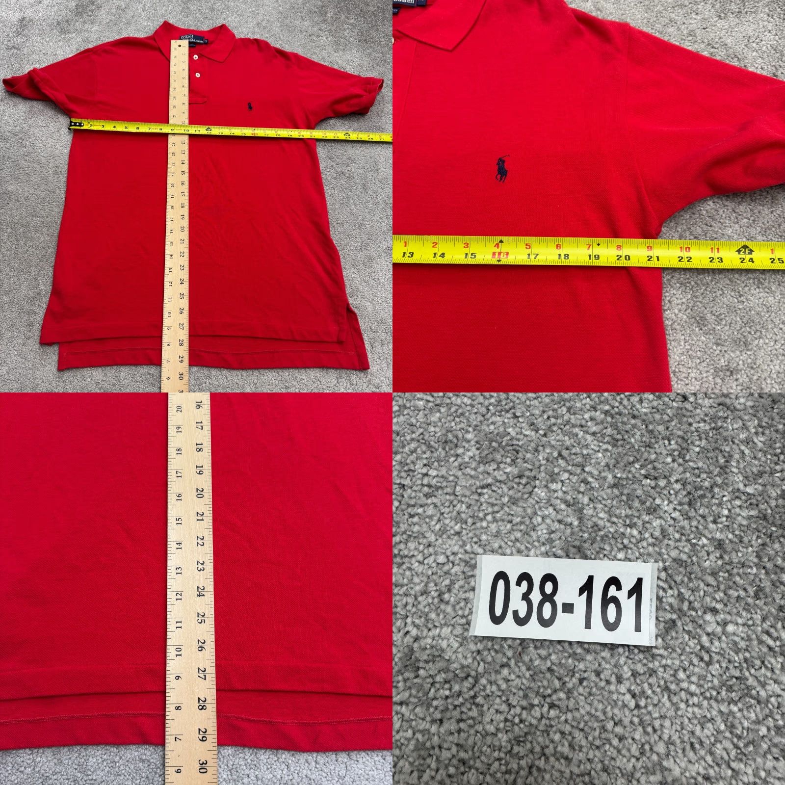 Polo Ralph Lauren VINTAGE Polo Ralph Lauren Polo Shirt Mens XL Red 100% Cotton Short Sleeve Classic, Preppy, Golf, 90s Style Mens XL Red Polo Shirt Size US XL / EU 56 / 4 - 8 Thumbnail