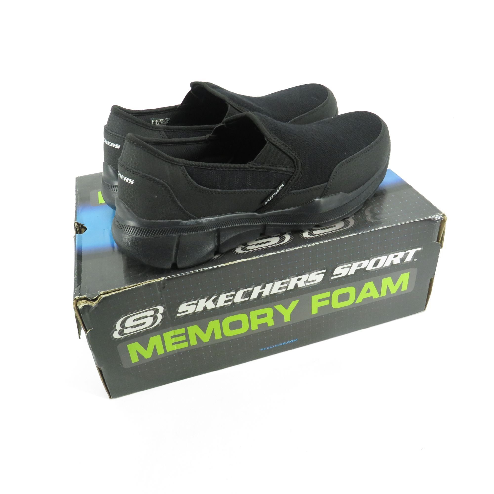 SKECHERS Skechers Mens Black Slip On Sneakers Size 11.5 SKU  display picture 1
