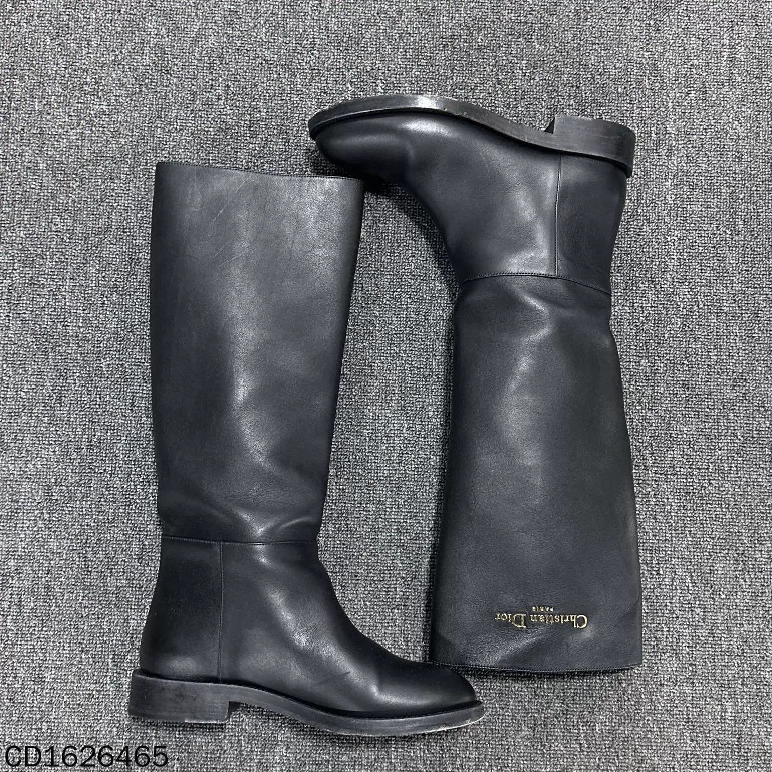 Dior Dior 25 New Women's Knee-High Metal Logo Boots 37 Size US 6.5 / IT 36.5 - 4 Thumbnail
