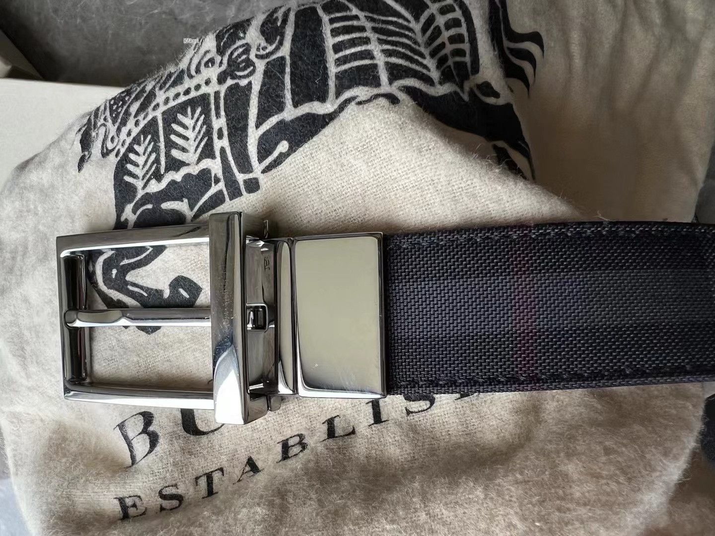 Burberry Burberry Men's Check Belt 90 Size ONE SIZE - 3 Thumbnail