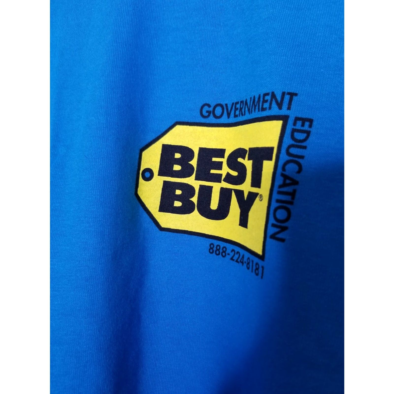 Gildan Vintage Gildan Men's XL Blue Employee Education Graphic T-Shirt, 90s Rare Cotton Crew Neck Short Sleeve Size US XL / EU 56 / 4 - 2 Thumbnail