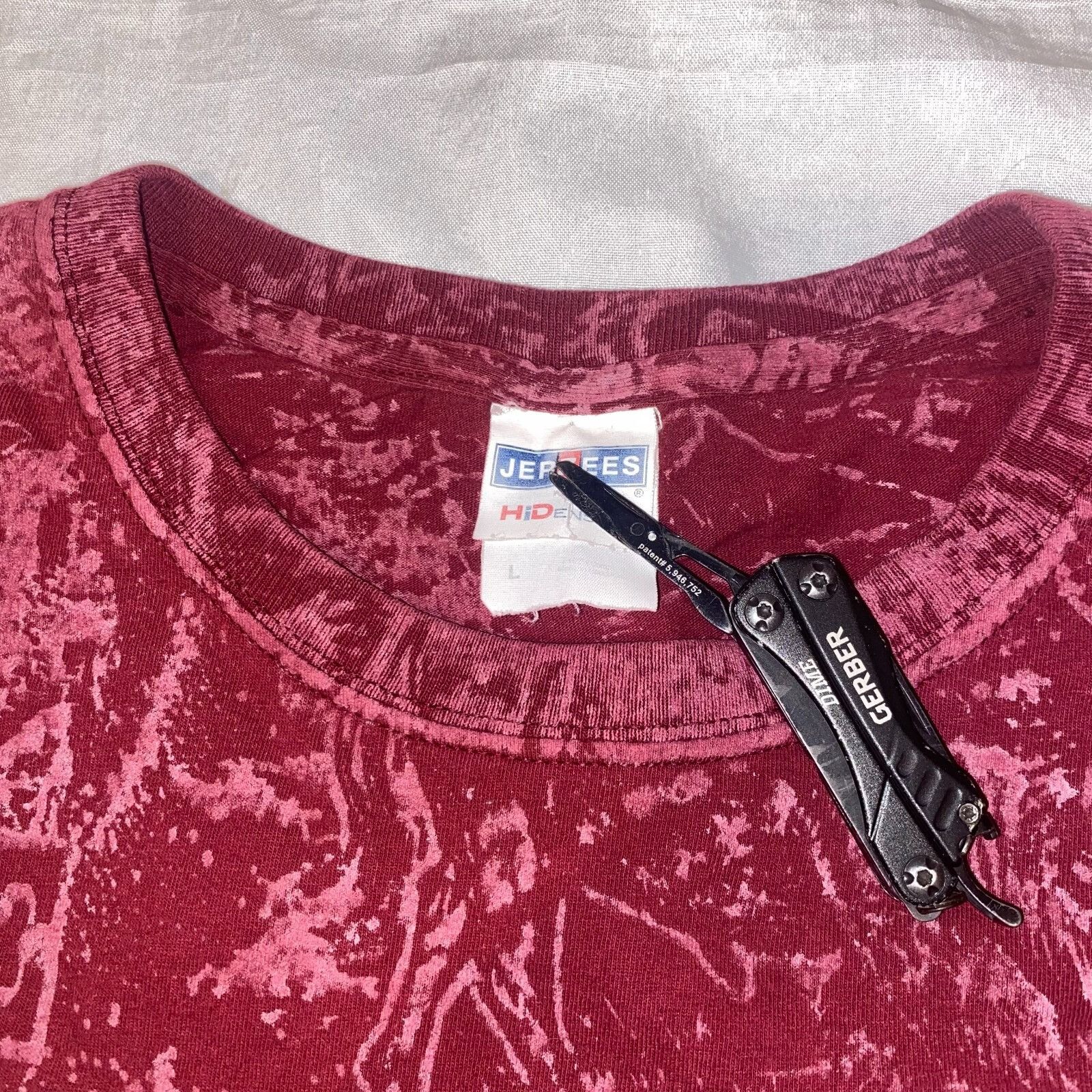 Jerzees Y2K Mount Rushmore National Memorial Maroon All Over Print T Size US L / EU 52-54 / 3 - 3 Thumbnail