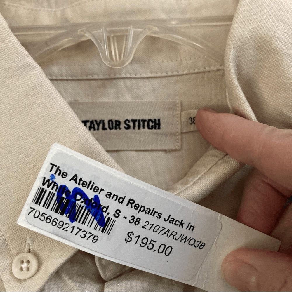 Taylor Stitch Taylor Stitch the Atelier and Repairs Jack in White Oxford S Size US S / EU 44-46 / 1 - 10 Thumbnail
