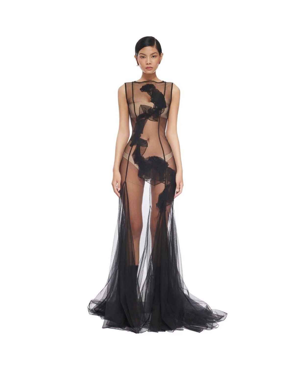 Fanci Club FISHTAIL EVENING GOWN Size XS / US 0-2 / IT 36-38 - 1 Thumbnail