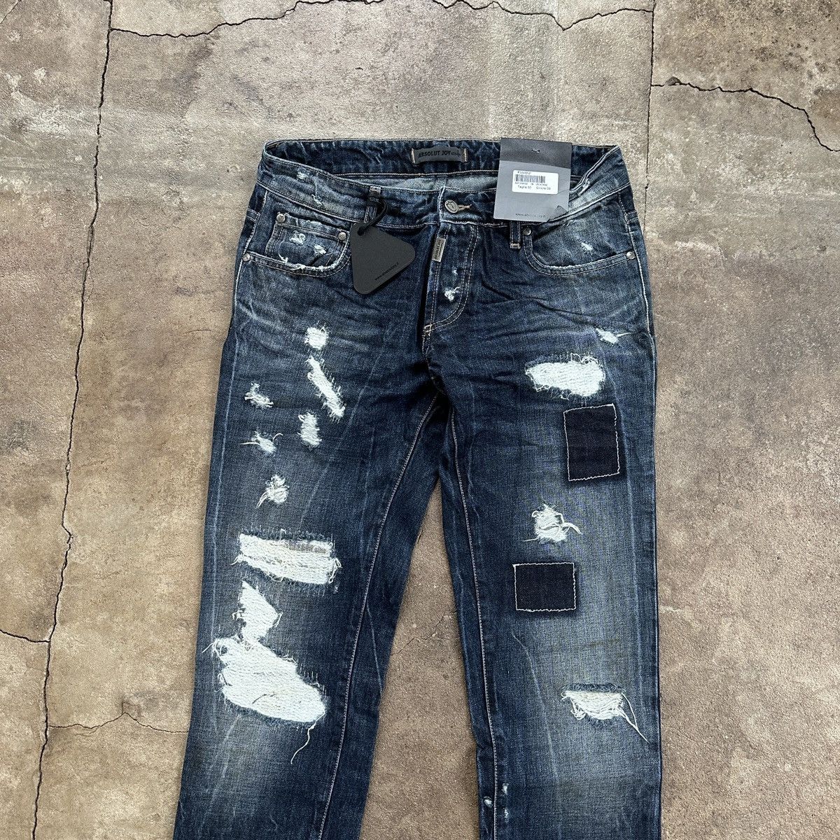 Absolut Joy Absolut Joy Distressed Denim Japanese Style Size US 33 - 3 Thumbnail